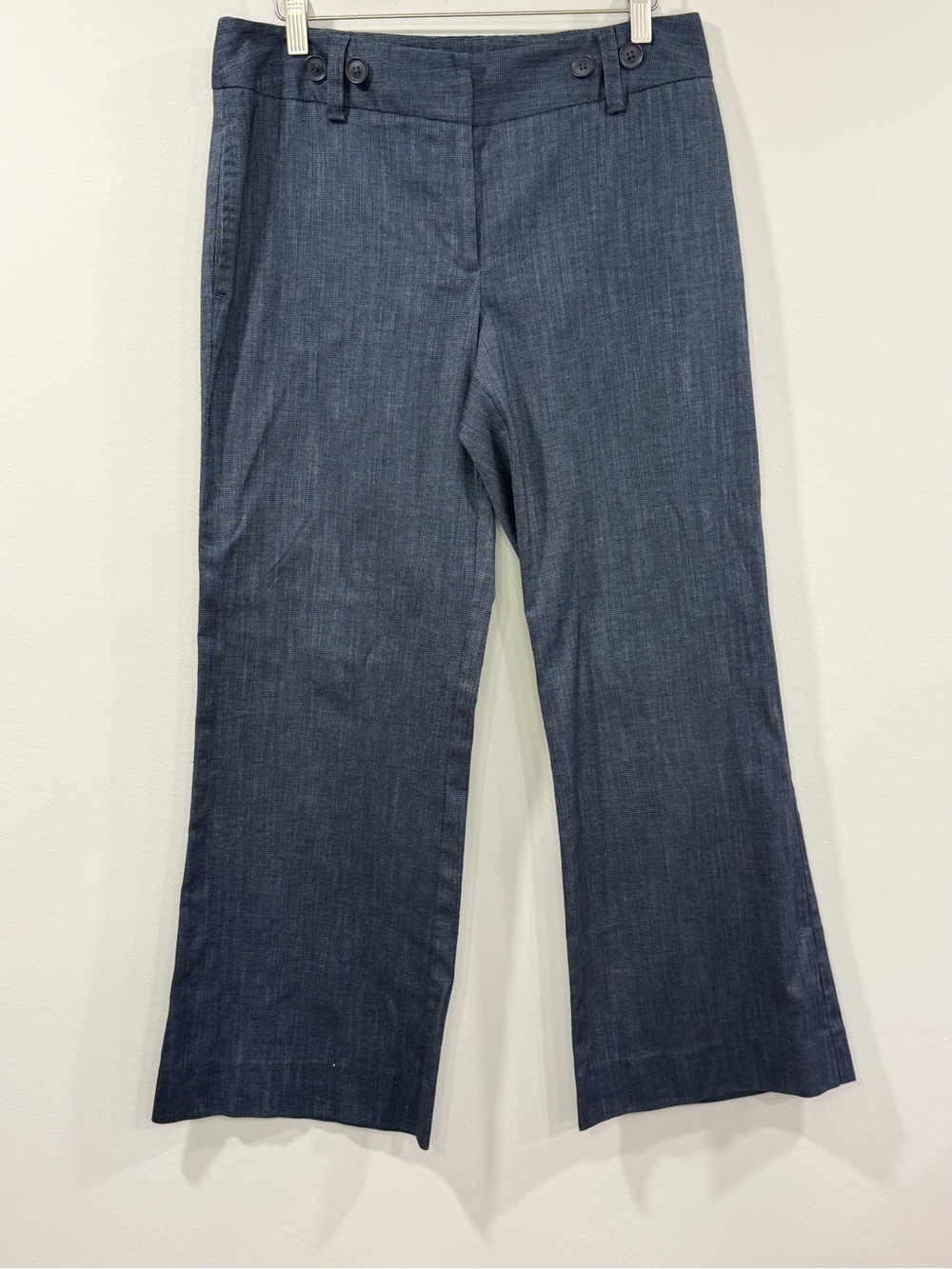 Rafaella Women’s Dark Blue Flat Front Wide-Leg Pants Size 10